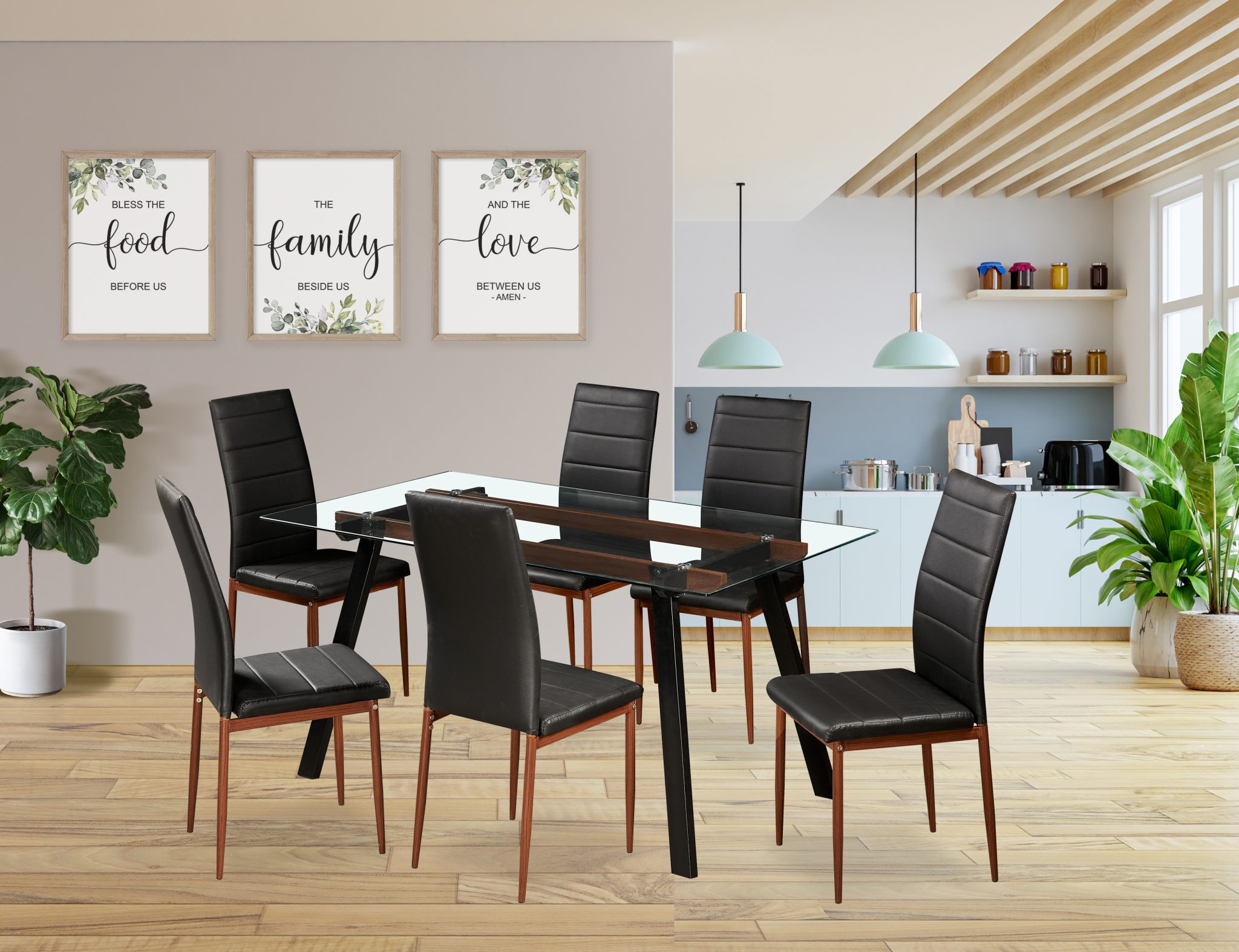 Malone 1+6 Dining Set — Homemaker Furniture Store