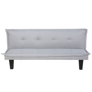 Garry 3-Seater Fabric Sofabed with Black Legs