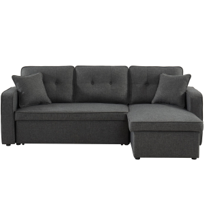 New Aspen 3-Seater Fabric Sofa bed with Storage