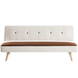 Stephen 3-Seater Fabric with Synthetic Leather Sofa bed