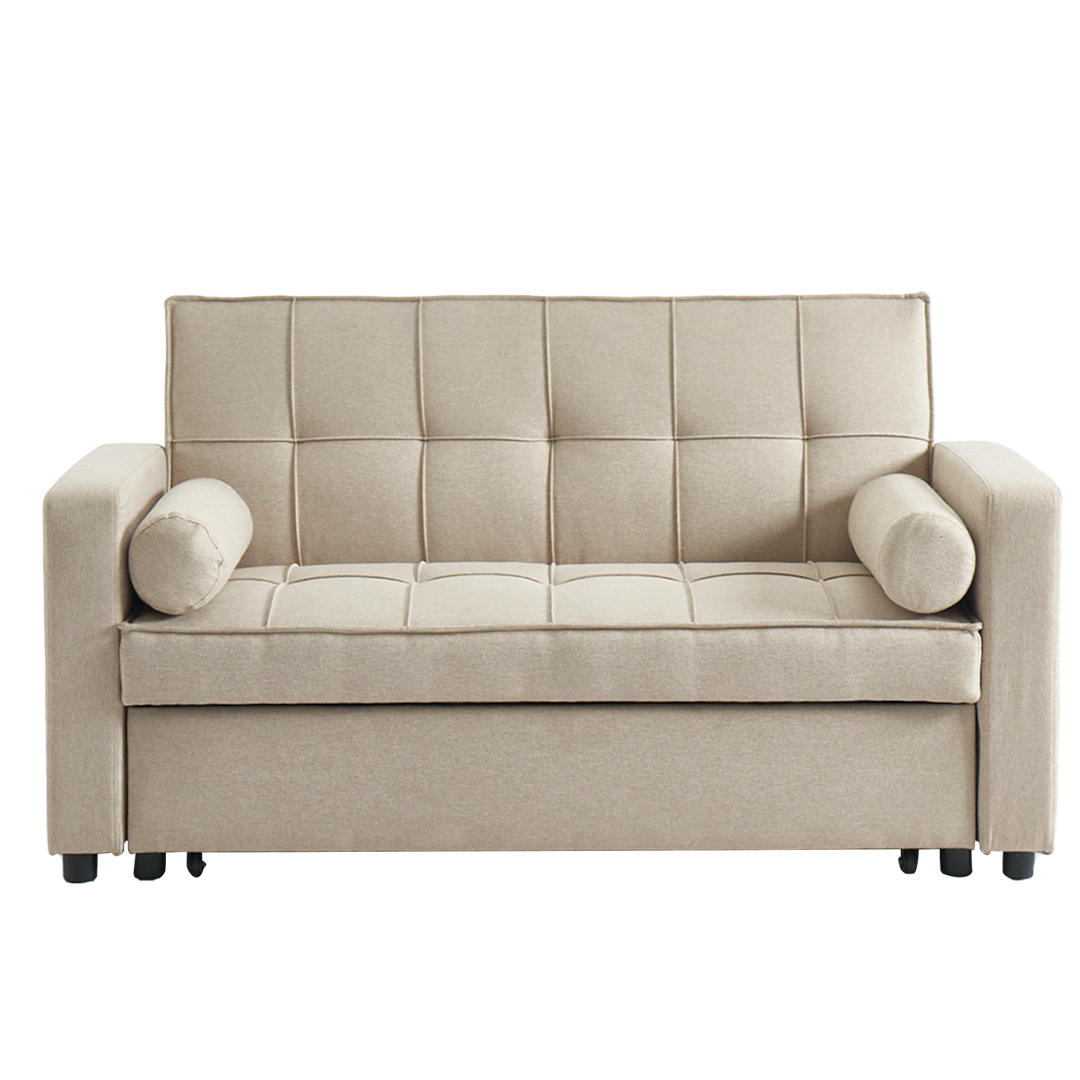 Anna 2 Seater Fabric Sofabed with 2 Pillows