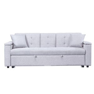 Olympia 3 Seater Fabric Sofa bed with Storage & Cup Holders