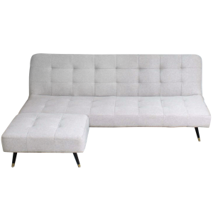 Maggy 3 Seater Fabric Sofa Bed with Ottoman
