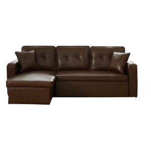 New Aspen 3 Seater Synthetic Leather Sofabed with Storage