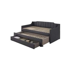 Michigan Single Size Bedframe with Pull-Out Bed & Drawer Storage