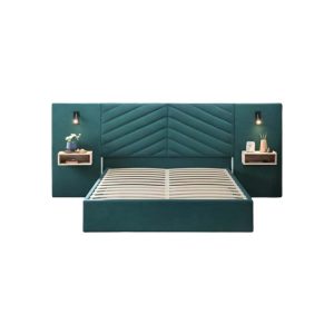 Montana Queen Size Bedframe with 2 Shelves