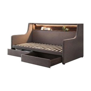 Ohio Single Size Divan Bedframe with Drawer Storage