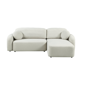 Mozart Corner Sofa Bed with Pull-out, Pillows & Storage