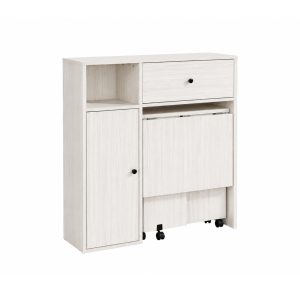 Orchid Folding Console Table with Storage Cabinet